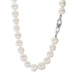 Collier Argent perle d'eau douce, 10.5 mm 49 cm