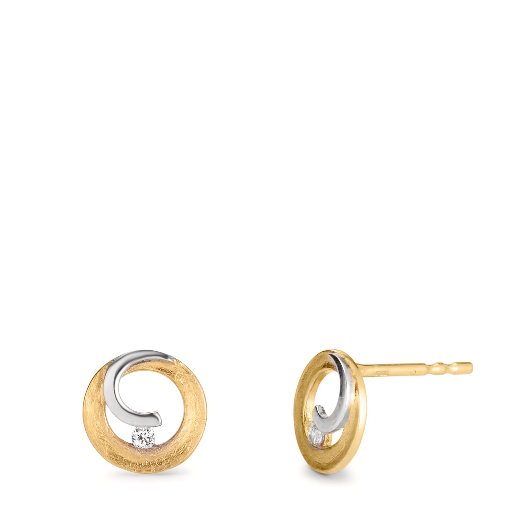 Boucles D'oreilles Clous Solitaire Diamant Simulé 4CT - Plaqué Or Blanc 14K Sur Argent 925