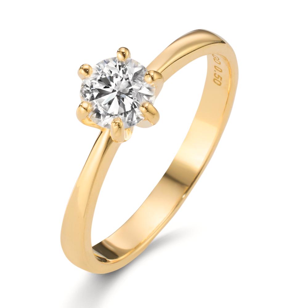 Bague Diamant De Laboratoire 0.40ct - Or Rose 18k - Taille 6 - HRD/GLI - Diamondberry