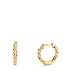 Créoles à charnières Or jaune 18K