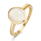 Bague Or jaune 18K Opale
