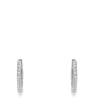 Créoles à charnières Argent Zircone 20 Pierres Rhodié