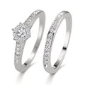 Bague Argent Zircone Rhodié