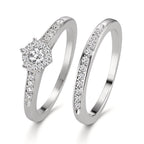 Bague Argent Zircone Rhodié