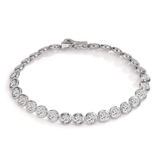 Armband Silber Zirkonia 30 Steine rhodiniert