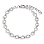 Bracelet Argent Zircone Rhodié