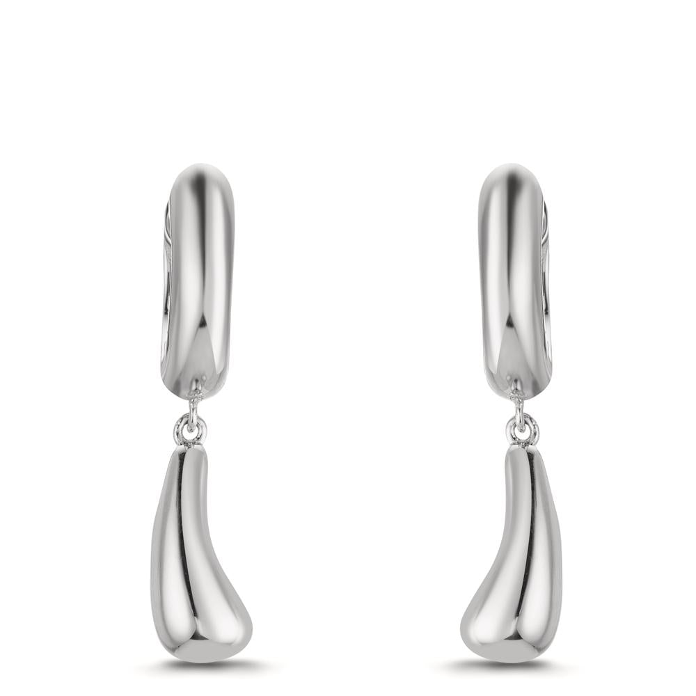 Créoles à charnières Argent Rhodié