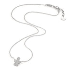 Collier Argent Zircone Rhodié Ange gardien 40-43 cm