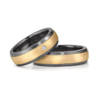 Alliance Tantale 999, Or jaune 14K Diamant 0.03 ct, w-si