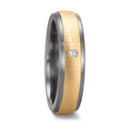 Alliance Tantale 999, Or jaune 14K Diamant 0.03 ct, w-si