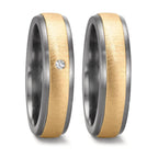 Alliance Tantale 999, Or jaune 14K Diamant 0.03 ct, w-si
