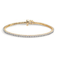 Armband 750/18 K Gelbgold Diamant 0.47 ct, 76 Steine, w-si 18 cm
