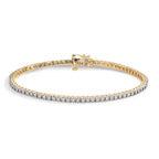 Bracelet Or jaune 18K Diamant 0.47 ct, 76 Pierres, w-si