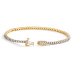 Bracelet Or jaune 18K Diamant 0.47 ct, 76 Pierres, w-si