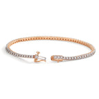 Bracelet Or rouge 18K Diamant 0.47 ct, 76 Pierres, w-si
