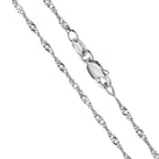 Collier Argent Rhodié 45 cm