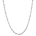 Collier Argent Rhodié 50 cm