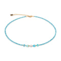 Collier Acier inoxydable jaune PVD 42-48 cm
