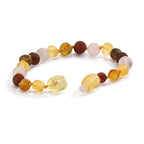 Bracelet Ambre Quartz rose Ø6.5 mm