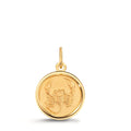 Pendentif avec gravure Or jaune 9K Signe Astrologique Scorpion Ø12 mm