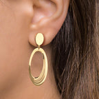 Pendant d'oreilles Argent jaune Plaqué or