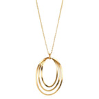 Collier Argent jaune Plaqué or 40-44 cm