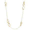 Collier Argent jaune Plaqué or 90 cm
