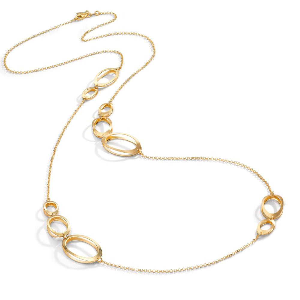 Collier Argent jaune Plaqué or 90 cm