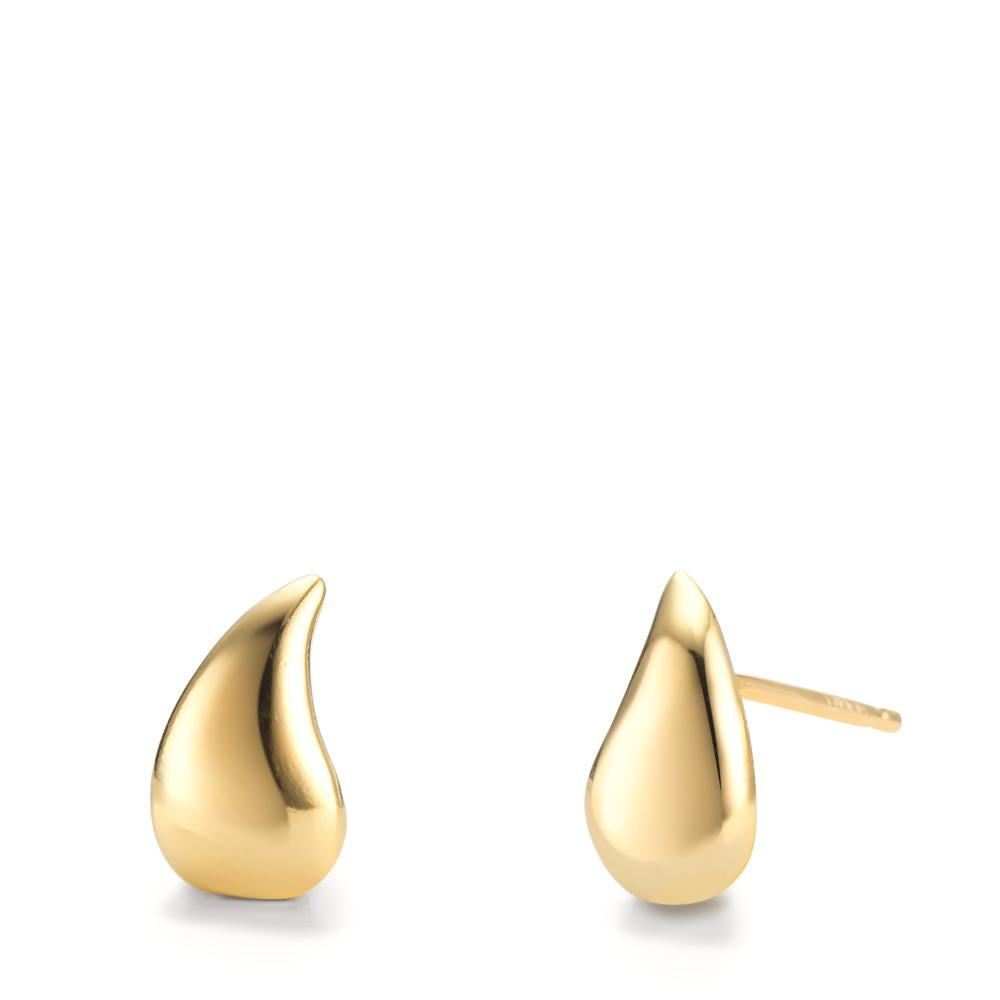 Ohrstecker Silber gelb vergoldet Tropfen