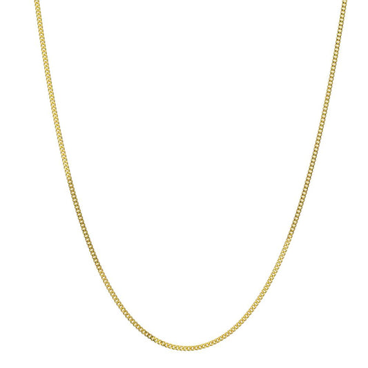 Panzer-Halskette 750/18 K Gelbgold