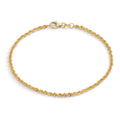 Bracelet Or jaune 14K 17 cm