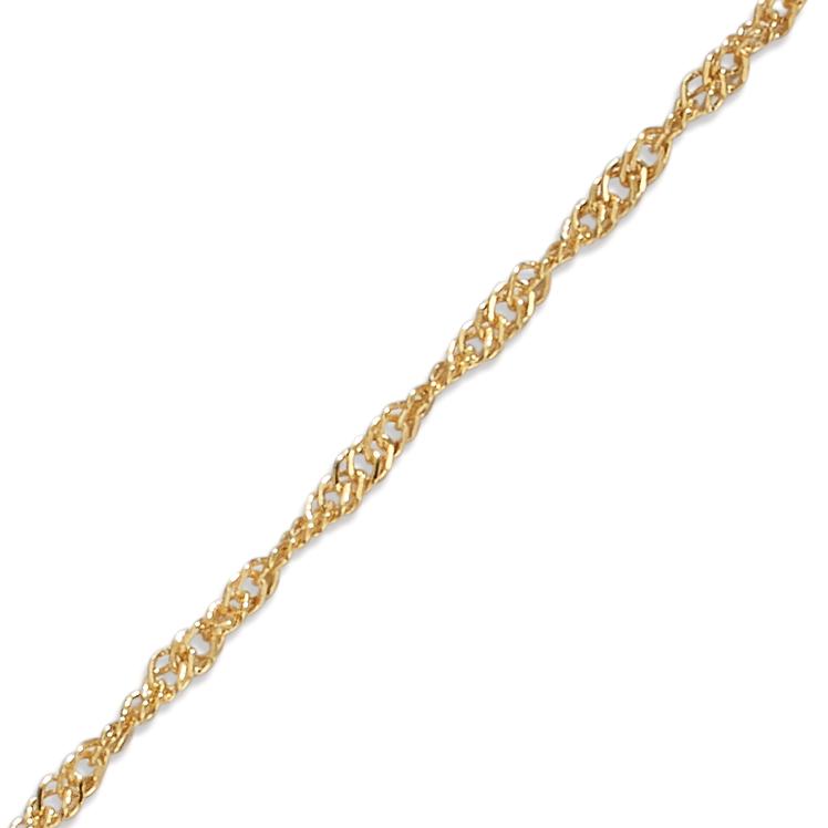Chaînette de cheville Or jaune 9K 23-25 cm