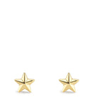 Clous d'oreilles Or jaune 9K Étoile Ø4.5 mm