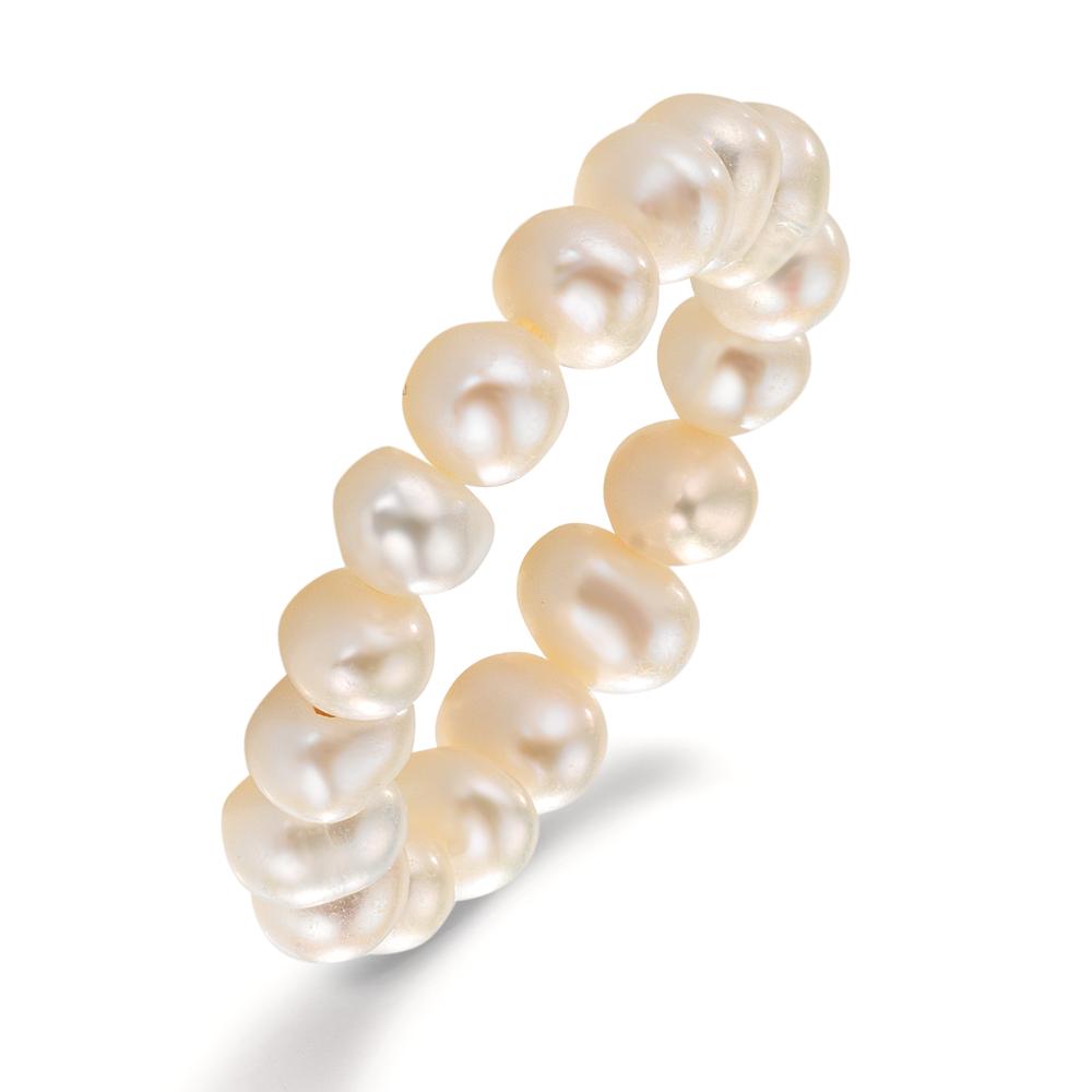 Fingerring Süsswasserzuchtperlen, 5 mm