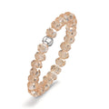 Bague Acier inoxydable Cristal champagne, 3 mm