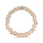 Bague Acier inoxydable Cristal champagne, 3 mm