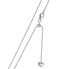 Collier Argent Rhodié perle de Tahiti, 10 mm 38-50 cm