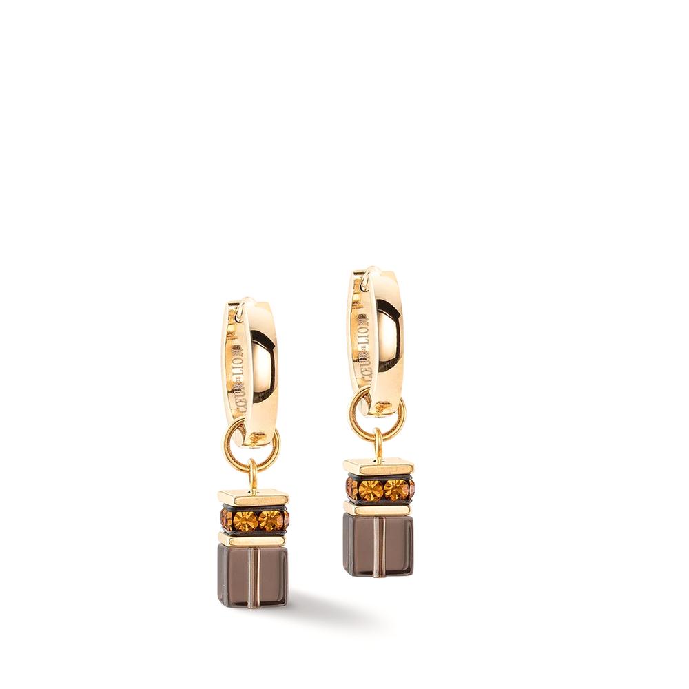 Klappcreolen Edelstahl gelb IP beschichtet