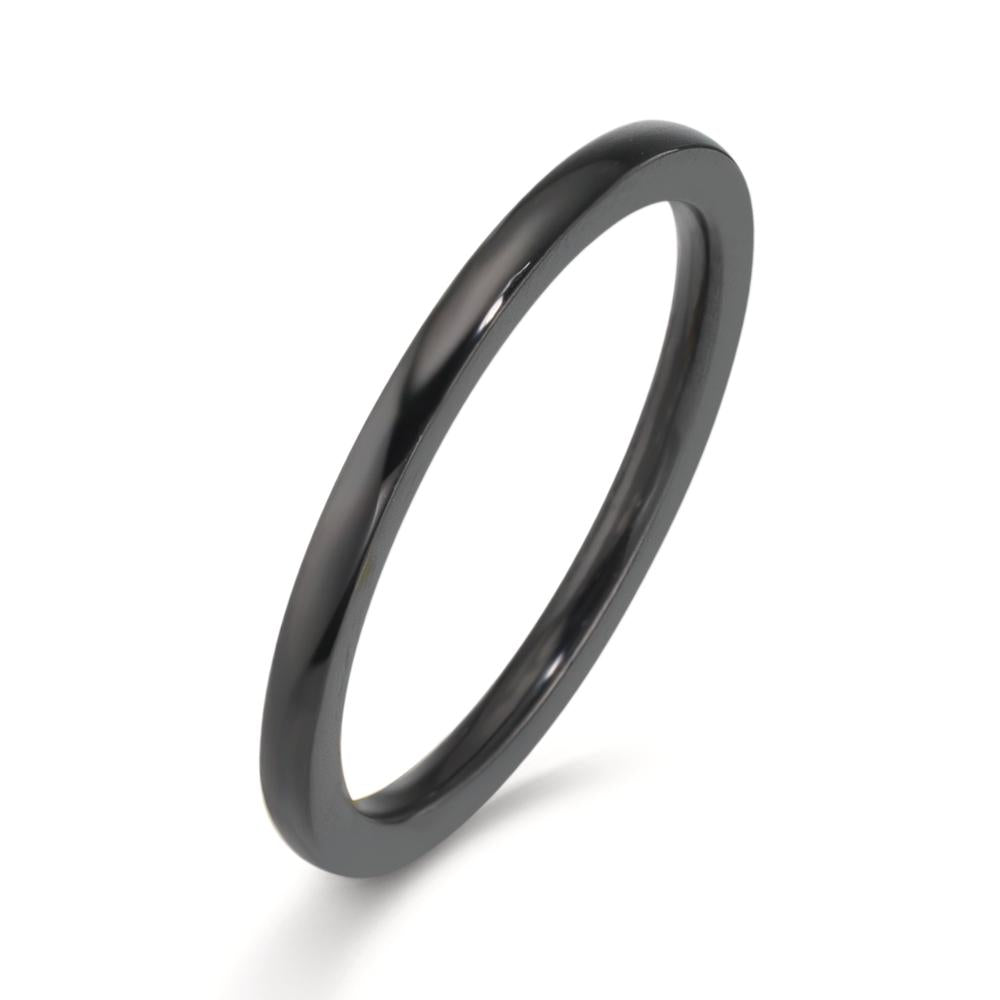 Bague à superposer Acier inoxydable noir PVD
