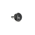 Clous d'oreille à l'unité Acier inoxydable noir PVD Cerf Ø8 mm