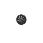 Clous d'oreille à l'unité Acier inoxydable noir PVD Edelweiss Ø8 mm