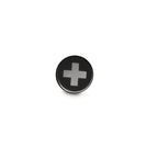 Clous d'oreille à l'unité Acier inoxydable noir PVD Ø8 mm