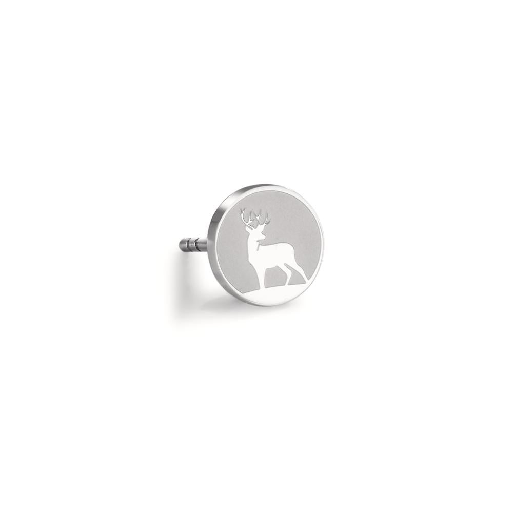 Clous d'oreille à l'unité Acier inoxydable Cerf Ø8 mm