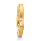 Alliance Or jaune 18K Diamant 0.015 ct, w-si