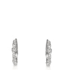 Créoles à charnières Argent Zircone 26 Pierres Rhodié