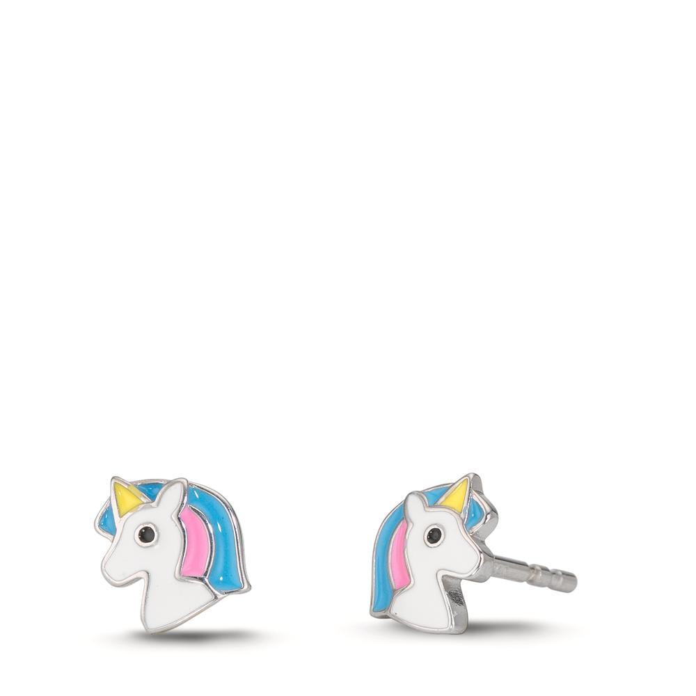 Clous d'oreilles Argent Rhodié Licorne