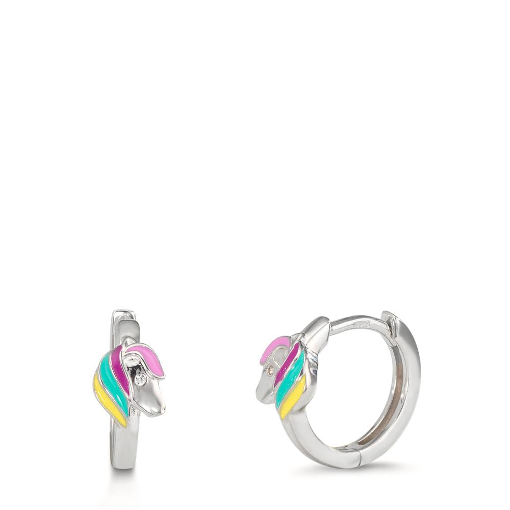 Créoles à charnières Argent Rhodié Cheval