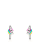 Créoles à charnières Argent Rhodié Cheval