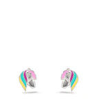 Clous d'oreilles Argent Rhodié Cheval