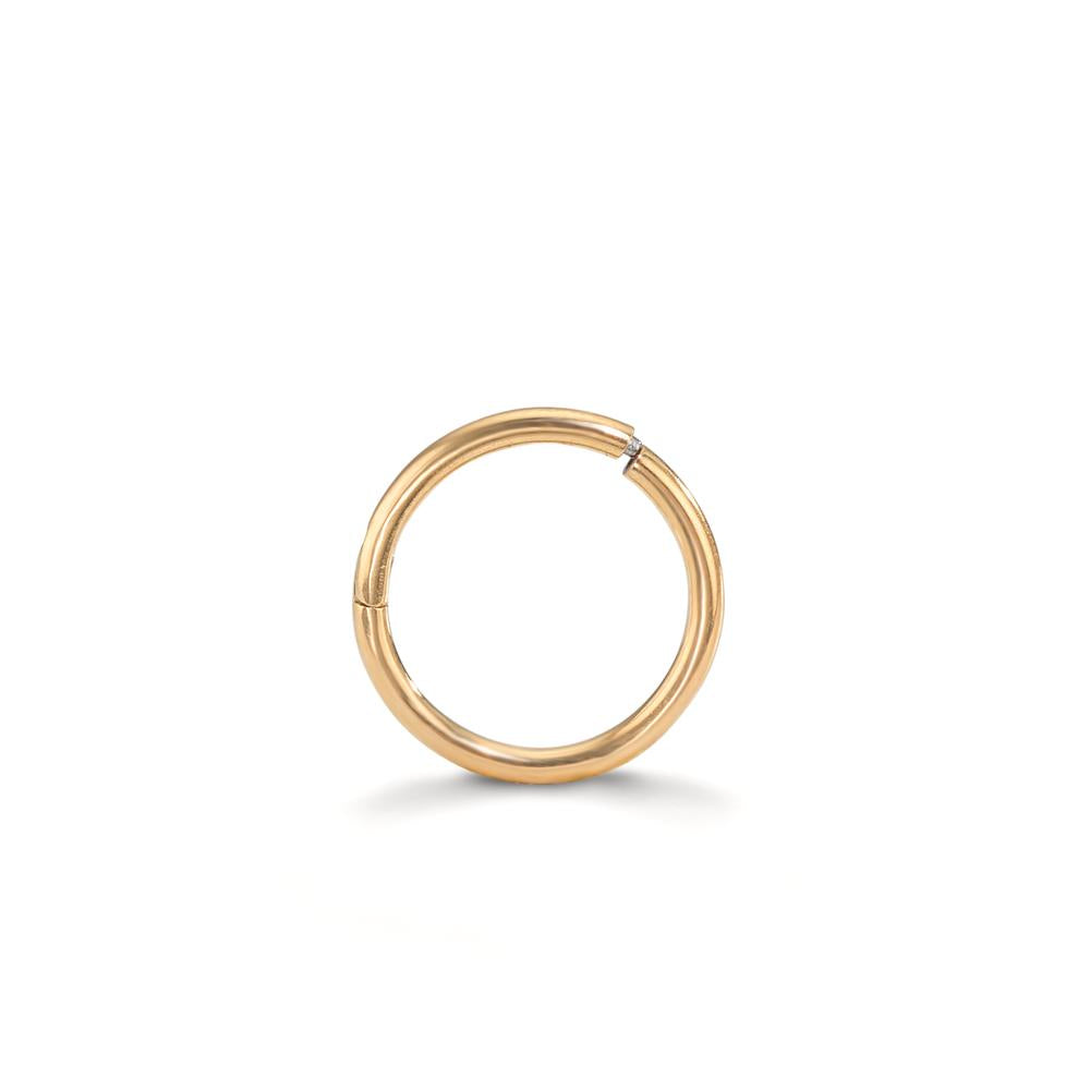 Piercing Acier chirurgical jaune PVD Ø10 mm